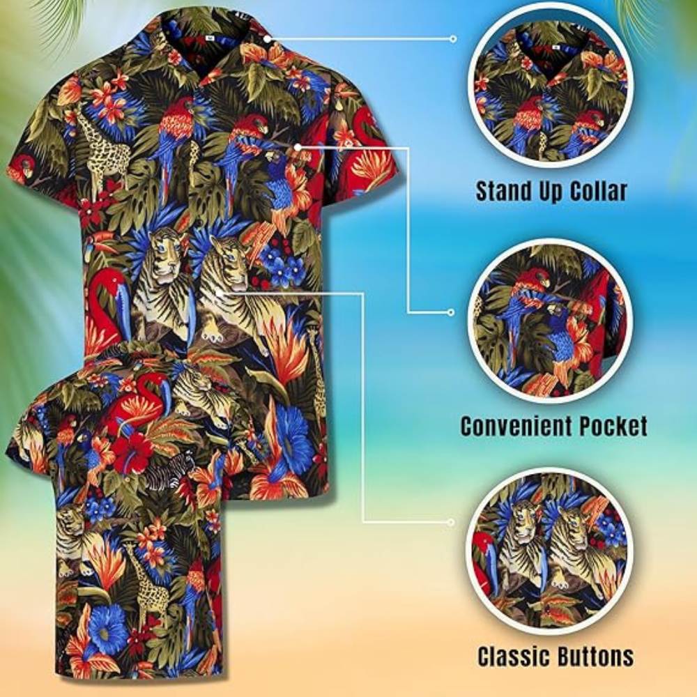 Blackstock Red Dress Tartan Hawaiian Shirt