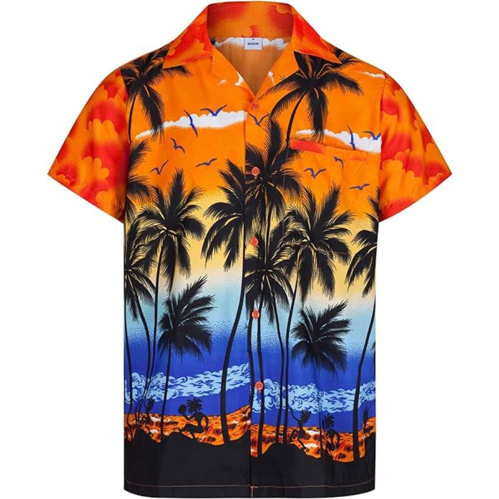 Special 001 Orange Men's Hawaiian Shirt