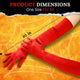 Red Opera Gloves Sizing