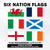 6 Nations Rugby Flags
