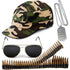 Army Fancy Dress Accessories Set (Pack of 4)