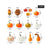 124pc Autumn Decorations Accessories