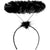 Fluffy Black Angel Halo Headband