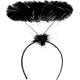 Fluffy Black Angel Halo Headband