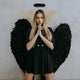 Fluffy Black Angel Halo Headband