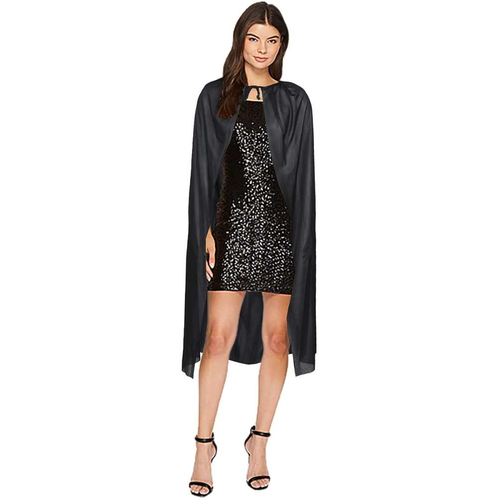 Adult Black Cape with Hood – Redstar Fancy Dress