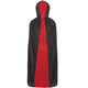 Black and Red Cape With Hood