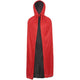 Black and Red Cape With Hood