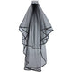 Corpse Bride 2 Tier Black Veil