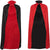 Reversible Black and Red Cape