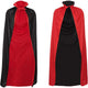 Reversible Black and Red Cape