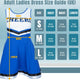 Blue Cheerleader Outfit