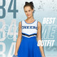 Blue Cheerleader Outfit 