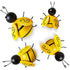 Bumble Bee Garden Ornaments (4pc)