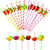 30pc Cocktail Paper Straws With 3D Fruit Design