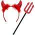 Red Devil Horns and Devil Pitchfork