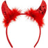 Red Sequin Devil Horns Headband