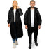 Rain Ponchos With Hood in Black (Pack of 2)