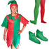Womens ELF Costume With Elf Tights and Elf Boots
