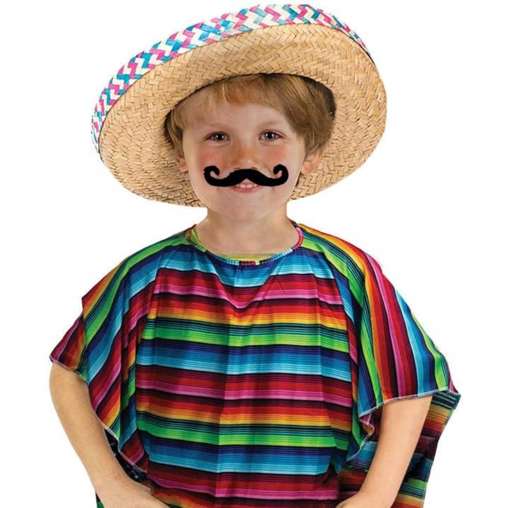 Kit 48 Fausses Moustaches CATOR - Auto-adhésives Pour Déguisement