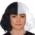Women's Cruella Wig | Half Black and Half White Halloween Wig