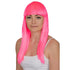 Straight Long Neon Pink Wig for Women