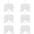 Hanging White Feather Wings (16 x 14cm) - Pack of 5