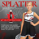 Costume Zombie Cheerleader Pour Enfant Fille - Robe, Bas, Pompons Et Bandeau Inclus - Halloween, Cosplay, Fête Déguisée - 4