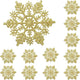 Gold Christmas Snowflakes