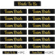 12 x Black & Gold 'Team bride' Sashes + 1 x 'Bride to Be' Sash