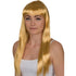 Neon Gold Straight Wig for Women
