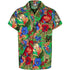 Green Hawaiian Shirt - Jungle Animal Print