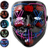 LED Halloween Mask Scary Stitches Mask (Purple/Blue)
