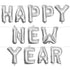 Silver Happy New Year Foil Balloons | New Year Decoration Balloons