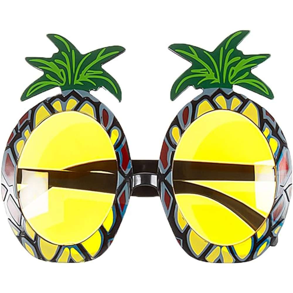 Party Hawaiian Dress Up Simulation Leaf Skirt Garland Pineapple Glasses Bra  Eight-piece Set
