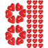 Red Heart Shaped Candles (Box of 50)