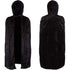 Kids' Black Velvet Cape with Hood - Halloween Costume