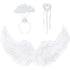 3pc Kids White Angel Costume