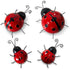 Ladybird Garden Ornaments (4pc)