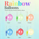  Multi-Coloured Birthday Balloons as Party Bag Fillers for Kids