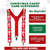 Christmas Candy Cane Mens Braces