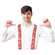 Christmas Candy Cane Mens Braces