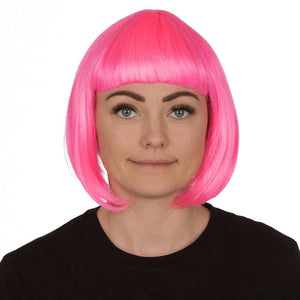 Neon Pink Bob Wig