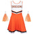 Orange Cheerleader Outfit 