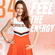 Orange Cheerleader Outfit 