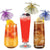 Pack of 50 Palm Tree Cocktail Sticks Decoration (6 Colours)