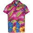 Pink Floral Hawaiian Shirt for Men - Hibiscus Flower Print