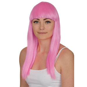 Ladies Baby Pink Straight Wig