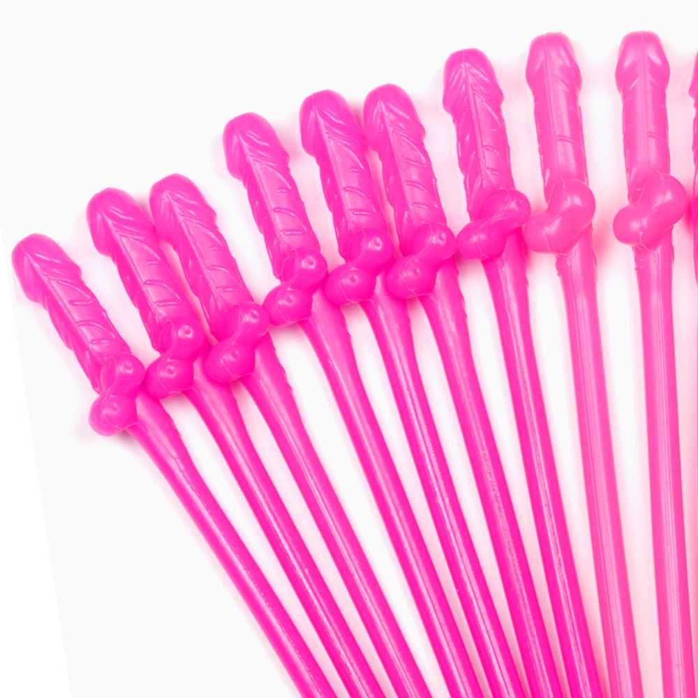 9x Cannucce Lovetoy Willy Straws Con Piselli Sexy Party Addio Al