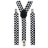Chequered Black & White Police Braces